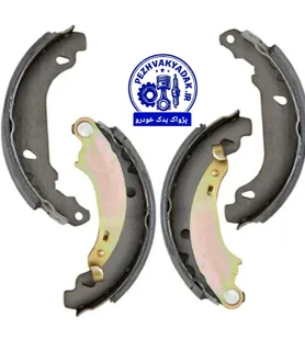 لنت و کفشک عقب هلالی چسبی بدون ABS – دارای اهرم تنظیم  کد: 1460101112